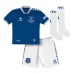 Günstige Everton Ashley Young #18 Babykleidung Heim Fussballtrikot Kinder 2023-24 Kurzarm (+ kurze hosen)